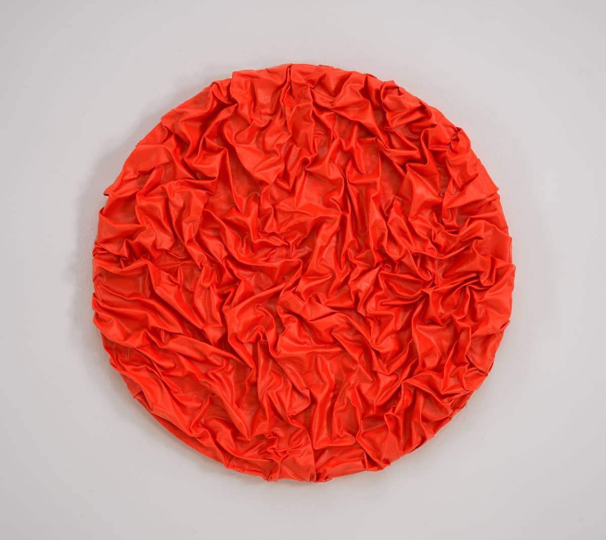Abstraktes Werk skulptural in rot von Sam Bergwein