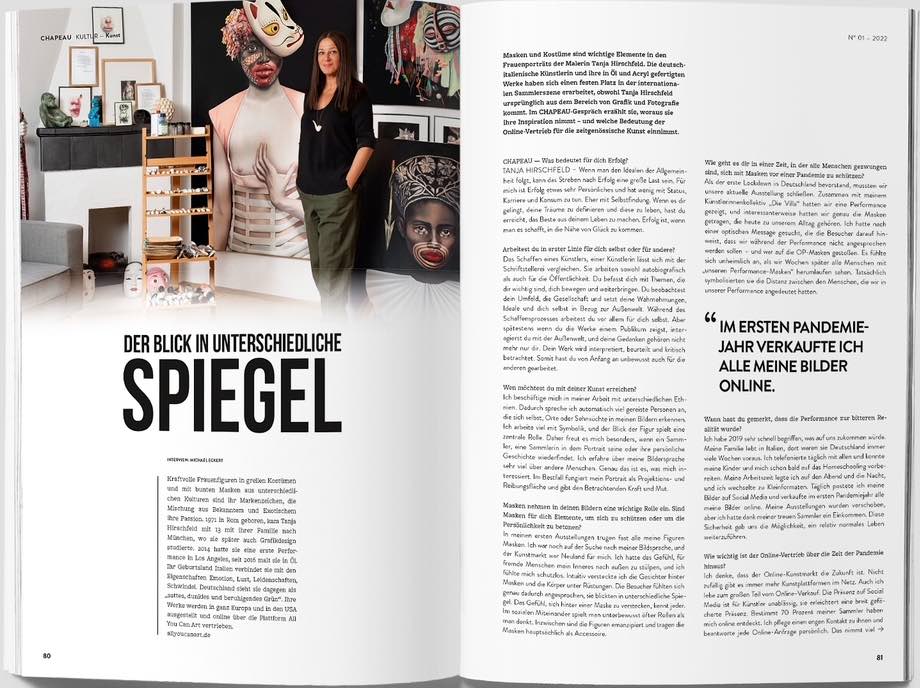 Tanja Hirschfeld im Interview Chapeau Magazin