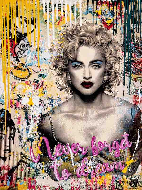 Pop Art Kunst von Devin Miles mit Madonna