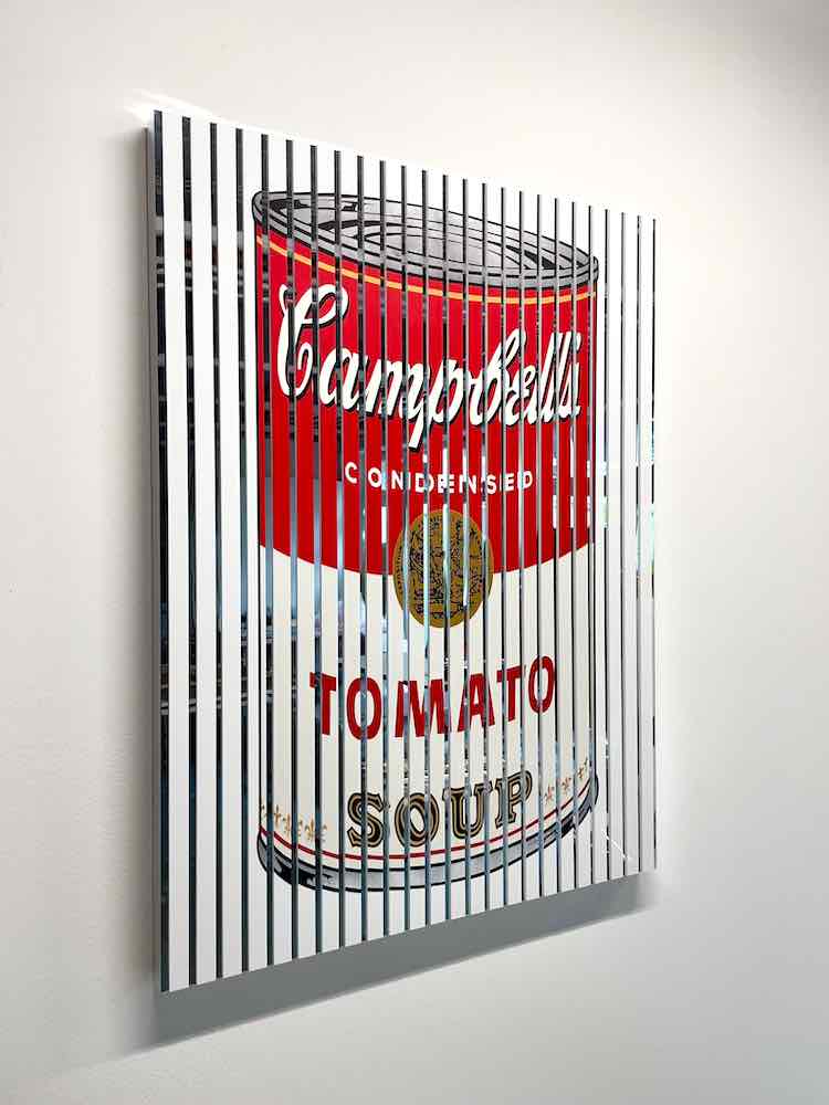 Popart Kunst mit Campbell Tomato Soup Dose Diana Alexandra Korn
