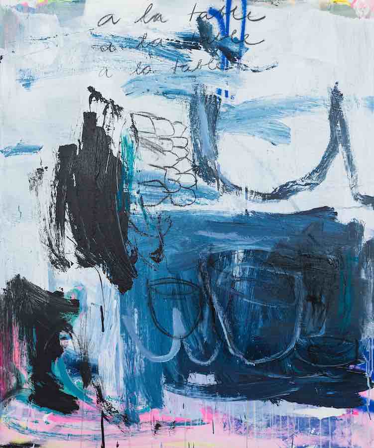 Abstrakte Kunst von Manuela Karin Knaut-blue artwork-blau